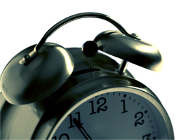 Alarm clock drink driving in an emergency